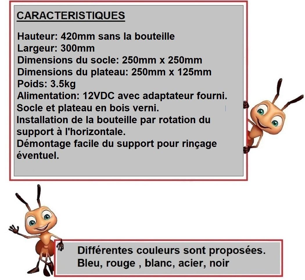 Caract pompier bouteille lampe