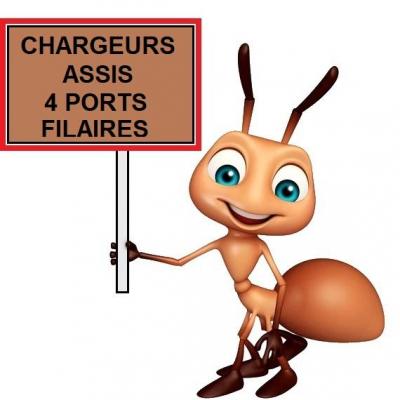 Chargeurs assis 4p fil